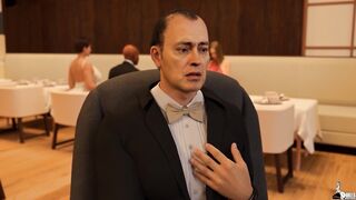Hot wife sucks and fucks her husband's boss during a meeting