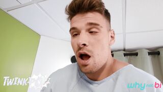 TWINKPOP - Malik Delgaty Gets His Boner Taken Care Off By Horny Nurses Trevor Brooks And Mimi Malibu