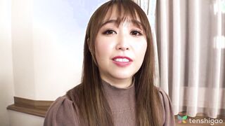 Reiko Katori from Japan wants to be an adult video actress and has come to our hotel to strip and get naked and fuck us for her 1st adventure in the AV world