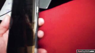 Stepmom with tattoos helps stepson study & sucks his hard cock