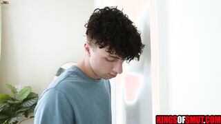 Stepmom Queen Rogue begs for help with her soaking wet stepson's big ass in the shower