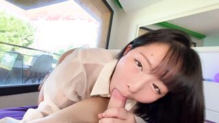 Wake up to your gorgeous Japanese wife's insatiable desires - POV riding, cumshot, asian, beautiful, reverse cowgirl, and butt