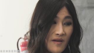 Cameron Dee gets her hairy ass drilled by her teacher's raw fuck on the desk