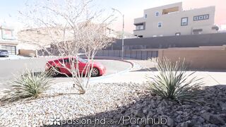 Clara Trinity gets pounded hard as she gets home from school with a big load in her mouth