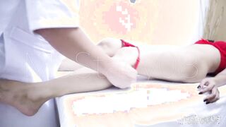 Kinky Filipino teen gets her wet pussy examined by perverted doctor