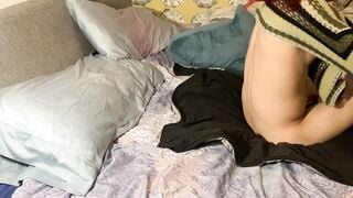 Petite goth girl moans in pleasure while getting her ass drilled by femdom cosplay partner