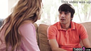 Pristine Edge's stepson trades his big tits for cash to pay bills