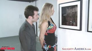 Julia Ann & Art's naughty art-making session with busty blonde stepmom
