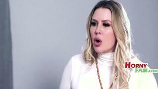 Step Sis and Step Bro take turns fucking the MILF in this taboo family threesome