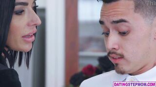 Stepmom Venus Valencia is a witch and can't resist stepson's big Arab cock