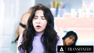 Emma Rose, Jane Wilde, Kira Noir, and Ember Snow get down and dirty in the office