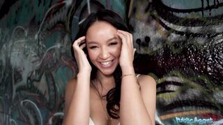 Asian beauty Asia Vargas loves getting fucked in public & taking a huge load on her pussy
