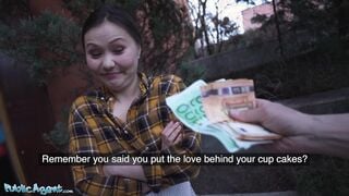 Luna Truelove gets her Asian pussy creampied in public by a hot black stud