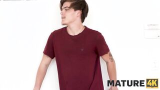 Hot MILF with massive tits gets seduced by her step son in this steamy step-family fantasy