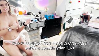 Dirtydanii_69's stepson convinces her to take his load inside her massive pussy and then she makes him cum in her POV