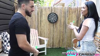 Anissa Kate cheats on her husband with a foreign step-aunt & gets a messy cream pie