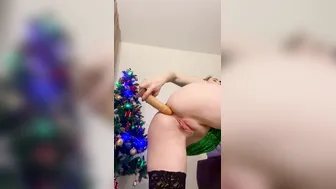 Russian MILF with big tits and hairy pussy talks dirty while getting her ass drilled