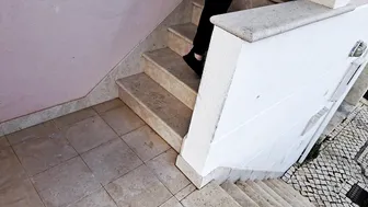 Watch me dress like a military cop and bang my friend's hot mom in front of my cuckold partner