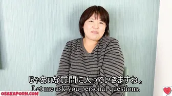 Watch this Japanese MILF with massive tits talk dirty about her sex life in POV