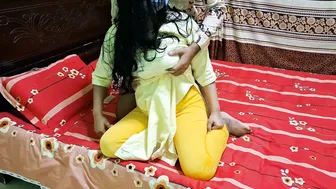 My horny step brother catches my Indian bhabhi sister alone and can't resist her lustful desires