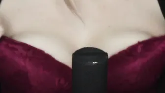 Watch as your teacher's tits get licked & her pussy drilled while she jerks off to your instruction