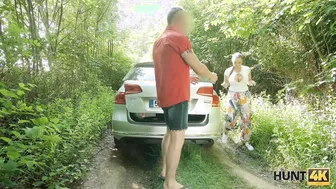 Sofia Lee trades her body for money with a horny stranger in a wild outdoor fuckfest