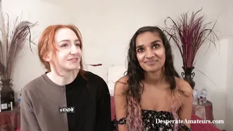 Desperate Indian Amateurs beg for money & get interviewed for big black cock