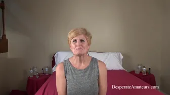 Hot white mom with big tits gets her butt fingered in a casting audition