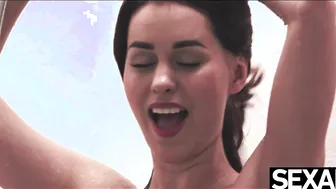 Horny couple fucks hard and then fills her pussy with hot jizz