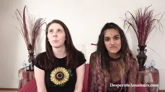Desi girl Gracie Indie's first time audition with a hung Indian stud