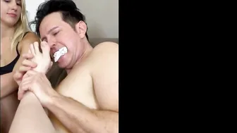Madam dominates her slave 24/7 with kinky trampling and BDSM action