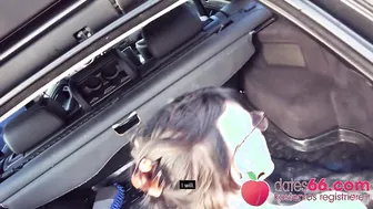 Lou Nesbit gets naughty & risky in public with a reverse cowgirl POV handjob