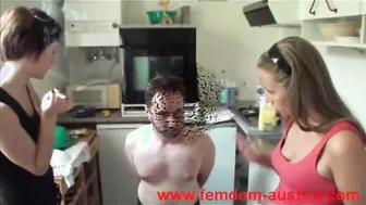 Watch as this kinky mistress smothers her slaves with spit and ashtrays while dominating them with BDSM fetishes