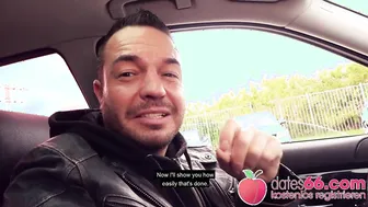 Tatiana Swank gets nailed in public POV with a deepthroat & car blowjob