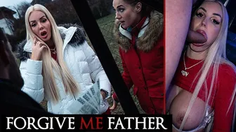 Blonde bombshell Sinning Blonde takes hard doggystyle pounding in a rough reality show