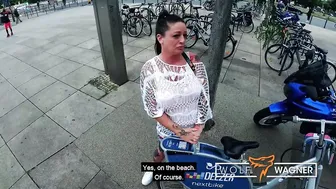 Adrienne Kiss - WolfWagnercom: Public POV MILF Fucks on Couch & Gets a Messy Cum Load on Her Belly