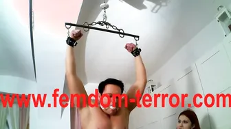 Herrin dominates her slave with kinky femdom treatment