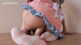 Liza Shultz's tight pussy filled with juicy creampie after a wild ride