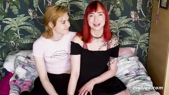 Watch these kinky tattooed lesbian friends pleasure each other's clits in intimate moments