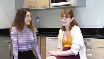 Pamper Your Lesbian Friends with Oily Feet, Redheads & Natural Tits