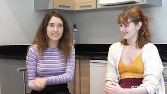 Pamper Your Lesbian Friends with Oily Feet, Redheads & Natural Tits