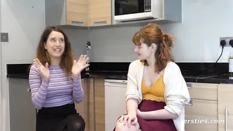 Pamper Your Lesbian Friends with Oily Feet, Redheads & Natural Tits