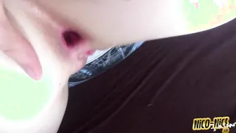 Jamie Young's first anal sex tape with Nico Nice