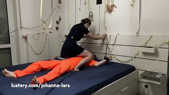 Lusty cop pegs her inmate in a wild homemade BDSM session for Carnival