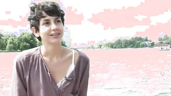 Watch this natural-titted amateur babe finger herself on a boat, then masturbate in public!