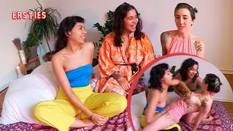 Hot Brunettes & Their Tattoos Get Wild in a Lesbian Threesome Session