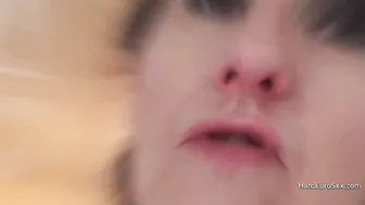 Skinny mature slut takes it in the ass like a pro in stockings and high heels