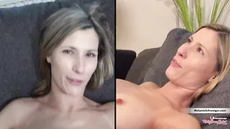 Melanie Schweiger caught in the act of testing her new fuck machine & gets a messy pussy surprise