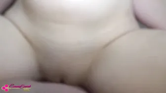 Emma Secret gets her tight shaved pussy filled with hot cum on the kitchen table