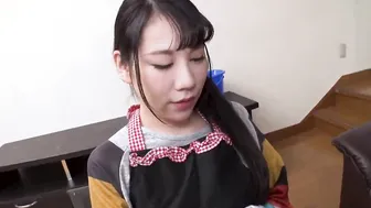 Riri Shiraki's Year-end cleaning gig: Big butt Asian housekeeper gets a rough creampie